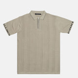 Austen Beige Cotton Polo T-Shirt - John Ellies
