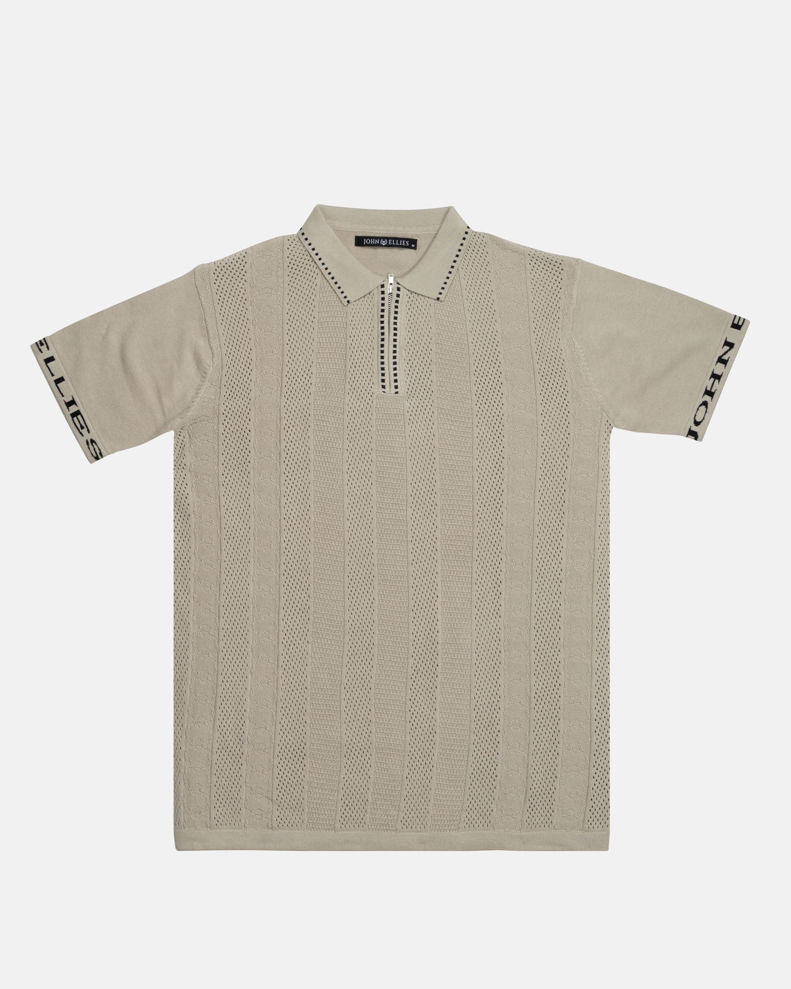 Austen Beige Cotton Polo T-Shirt - John Ellies