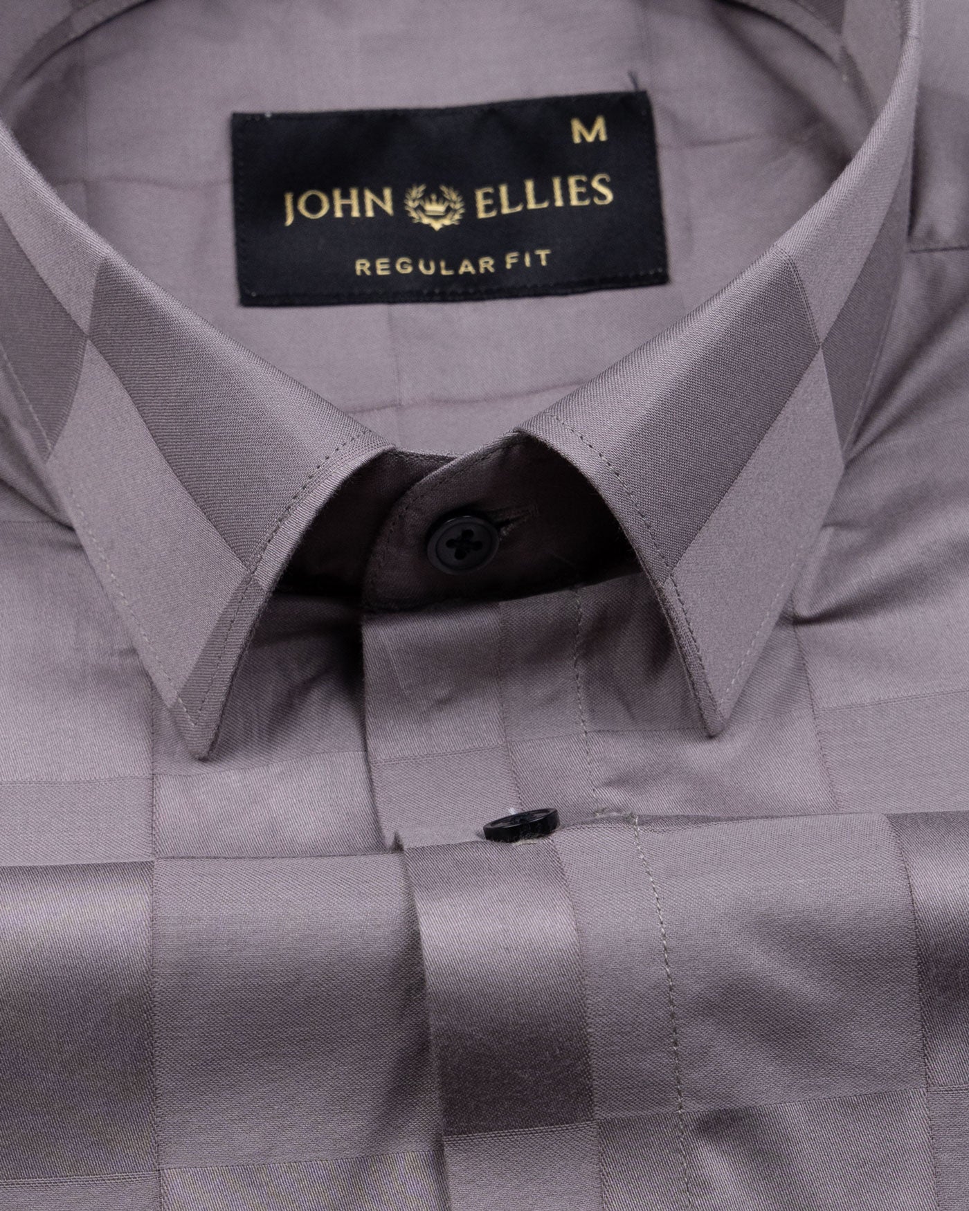 Loomera Metallic Checked Giza Cotton Shirt - John Ellies