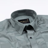 Loomera Olive Checked Giza Cotton Shirt