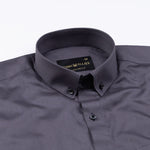 Giza Elegance Smoky Grey Premium Cotton Shirt - John Ellies