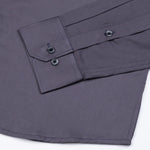 Giza Elegance Smoky Grey Premium Cotton Shirt - John Ellies