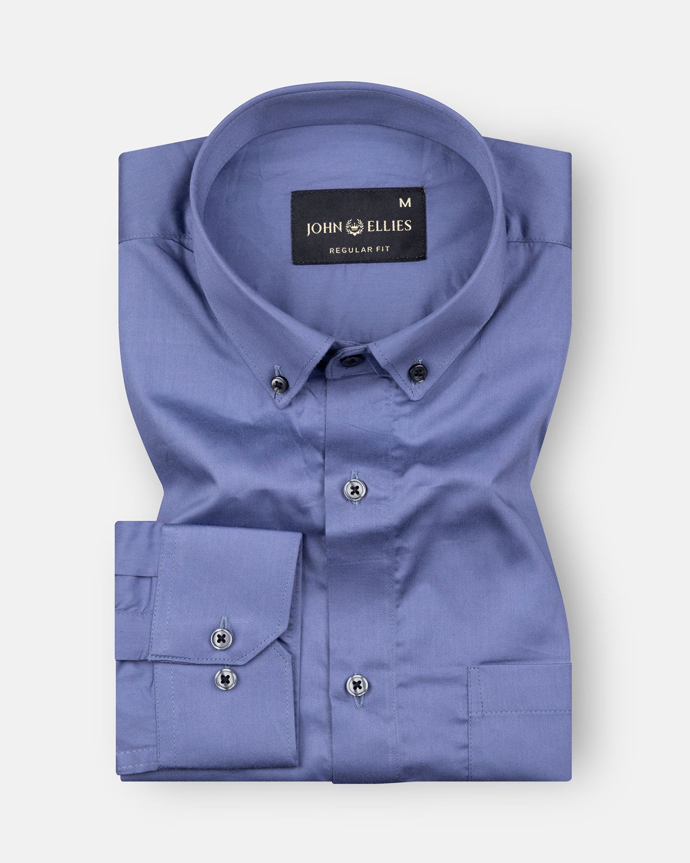 Giza Elegance Grey Premium Cotton Shirt - John Ellies