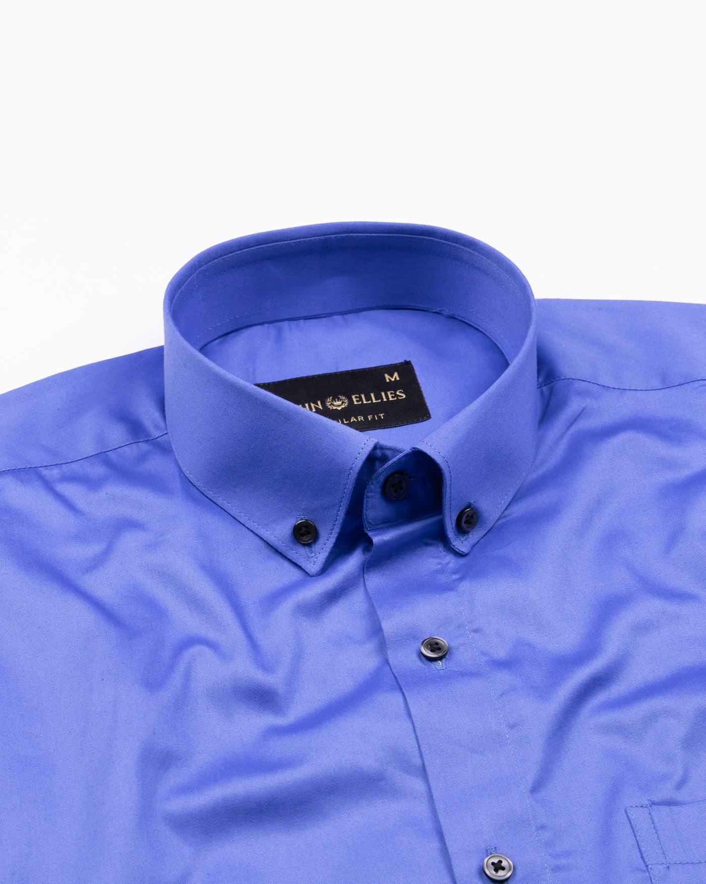 Giza Elegance Cornflower Blue Premium Cotton Shirt - John Ellies