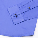 Giza Elegance Cornflower Blue Premium Cotton Shirt - John Ellies