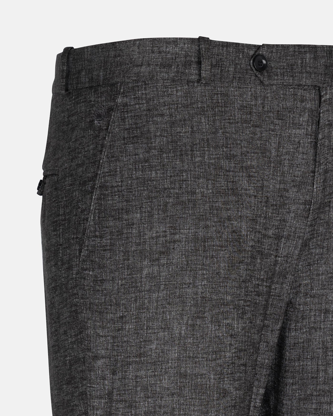 Motryx Brown Linen Plain Formal Pant - John Ellies