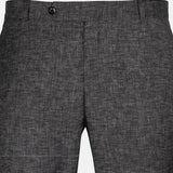 Motryx Brown Linen Plain Formal Pant - John Ellies