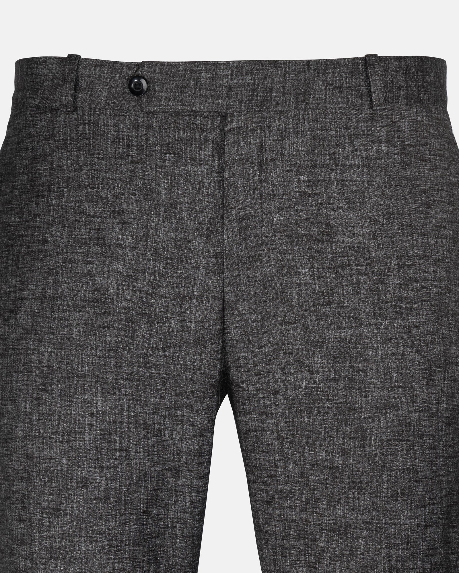 Motryx Brown Linen Plain Formal Pant - John Ellies