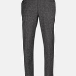 Motryx Brown Linen Plain Formal Pant - John Ellies