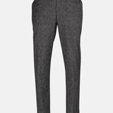 Motryx Brown Linen Plain Formal Pant - John Ellies