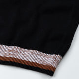 Lunal Black Cotton Plain T-Shirt - John Ellies