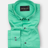 Giza Elegance Lime Premium Cotton Shirt - John Ellies