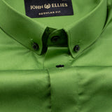 Giza Elegance Pear Green Premium Cotton Shirt - John Ellies