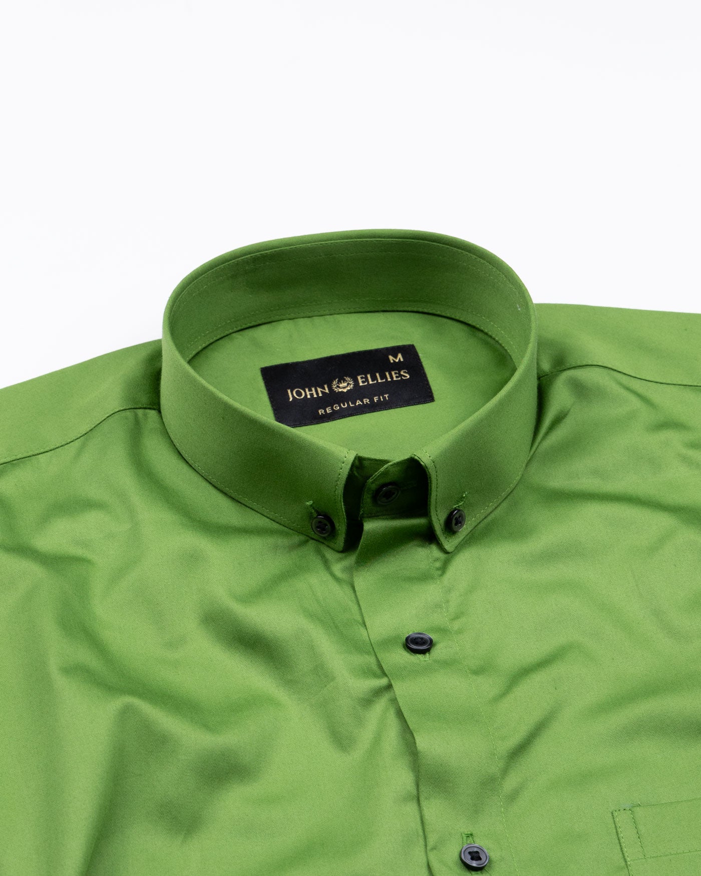 Giza Elegance Pear Green Premium Cotton Shirt - John Ellies