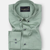 Giza Elegance Olive Premium Cotton Shirt - John Ellies