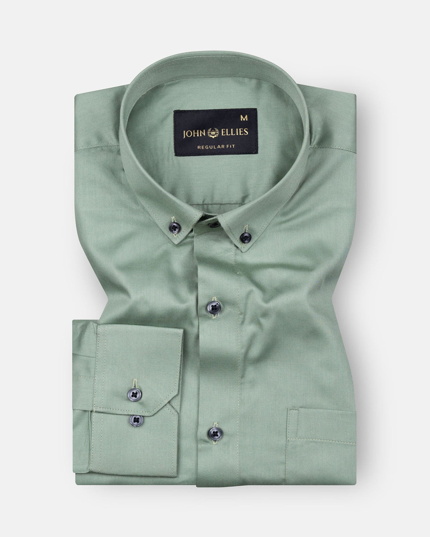 Giza Elegance Olive Premium Cotton Shirt - John Ellies