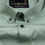 Giza Elegance Olive Premium Cotton Shirt - John Ellies