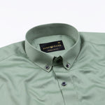 Giza Elegance Olive Premium Cotton Shirt - John Ellies