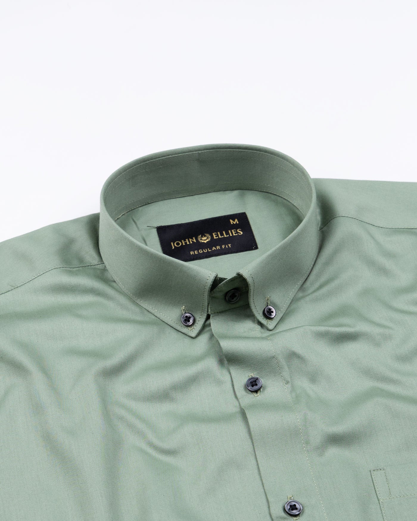 Giza Elegance Olive Premium Cotton Shirt - John Ellies