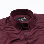 Giza Elegance Maroon Premium Cotton Shirt - John Ellies