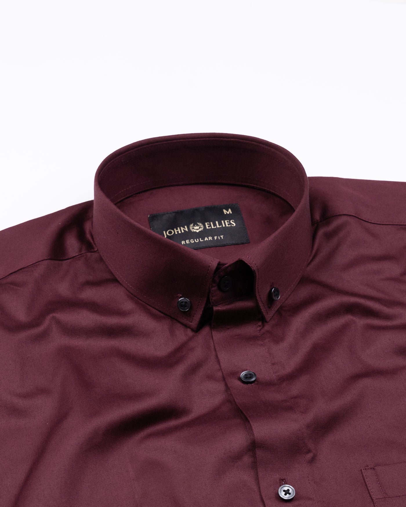 Giza Elegance Maroon Premium Cotton Shirt - John Ellies