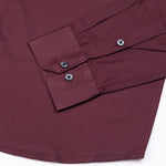 Giza Elegance Maroon Premium Cotton Shirt - John Ellies