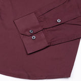 Giza Elegance Maroon Premium Cotton Shirt - John Ellies