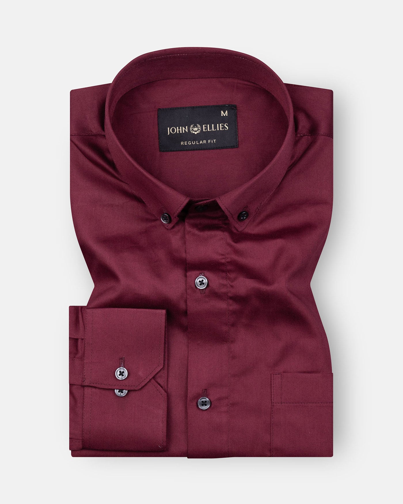 Giza Elegance Red Premium Cotton Shirt - John Ellies