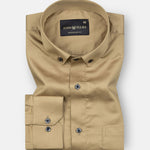 Giza Elegance Golden Yellow Premium Cotton Shirt - John Ellies