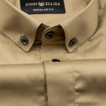 Giza Elegance Golden Yellow Premium Cotton Shirt - John Ellies