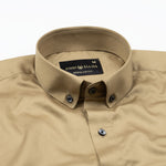 Giza Elegance Golden Yellow Premium Cotton Shirt - John Ellies