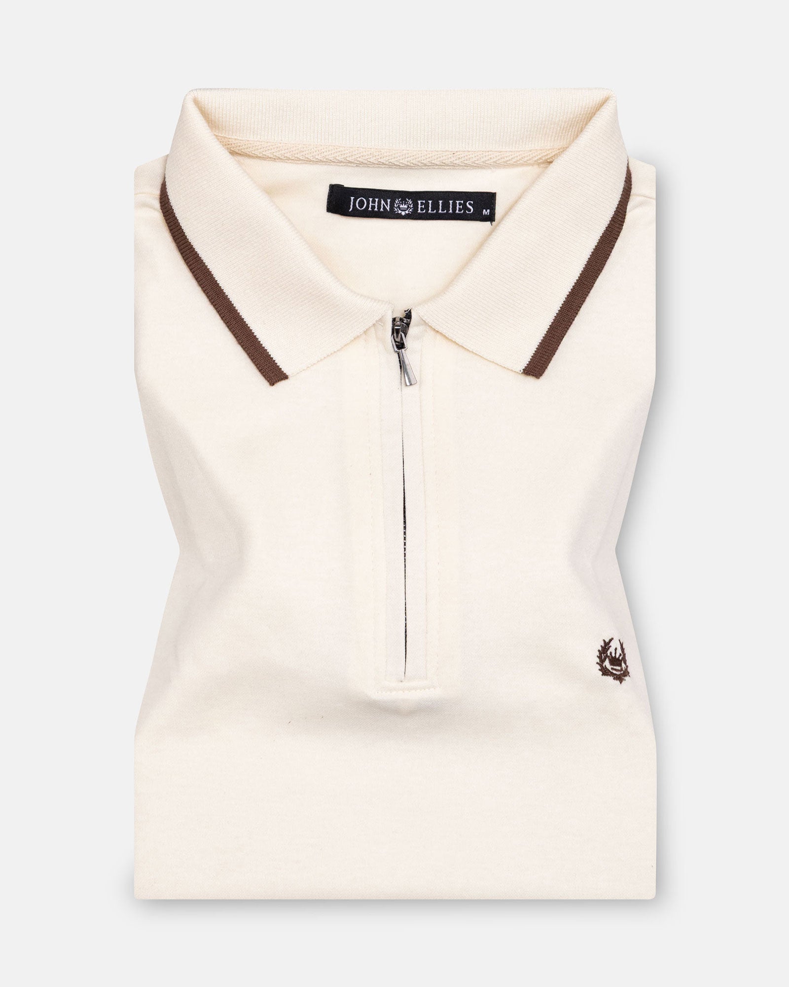 Kord Cream Cotton Polo T-Shirt - John Ellies