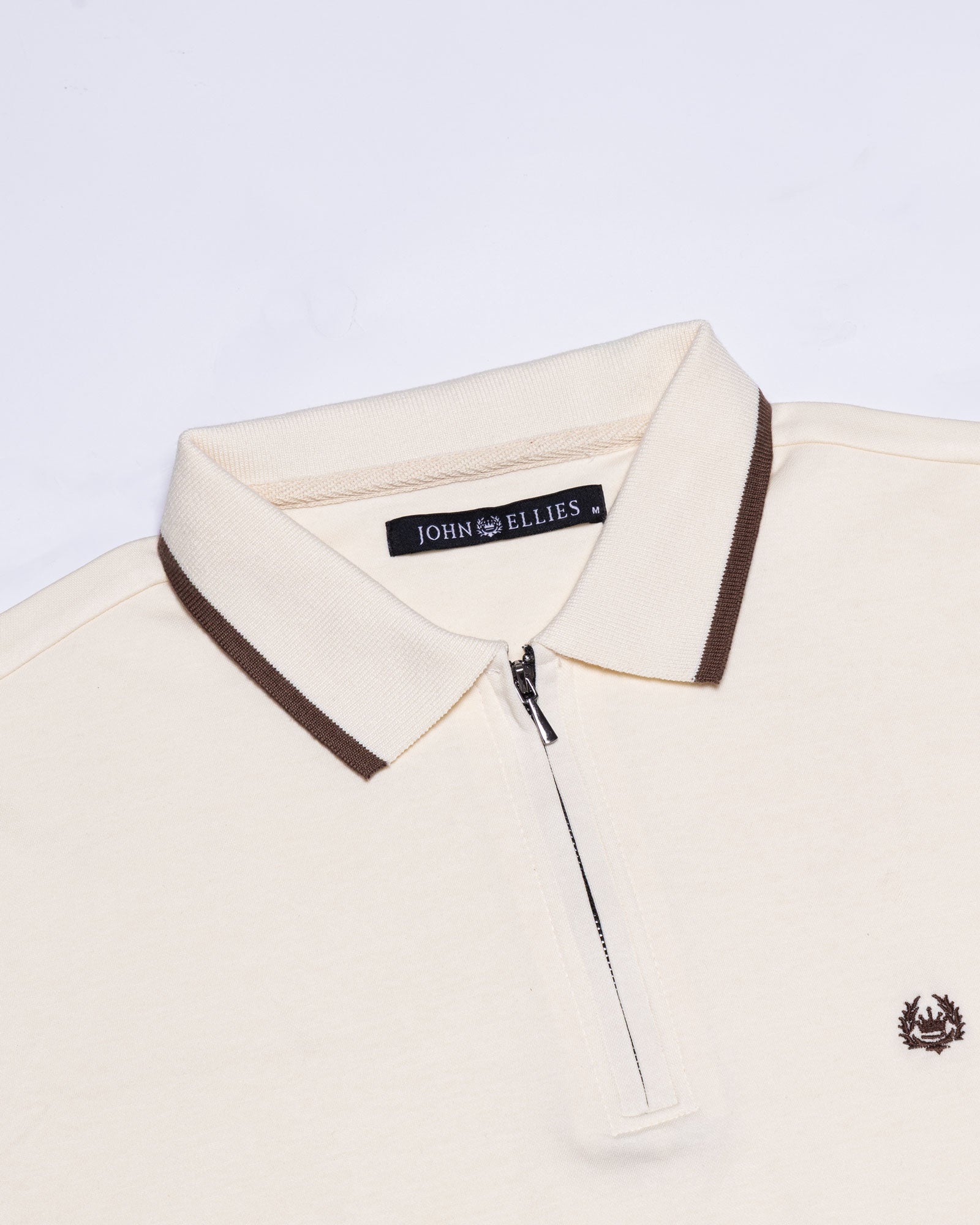 Kord Cream Cotton Polo T-Shirt - John Ellies