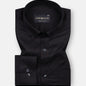 Alenor Black Plain Linen Button Down Shirt - John Ellies