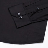 Alenor Black Plain Linen Button Down Shirt - John Ellies