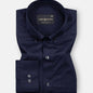 Alenor Navy Blue Plain Linen Button Down Shirt - John Ellies