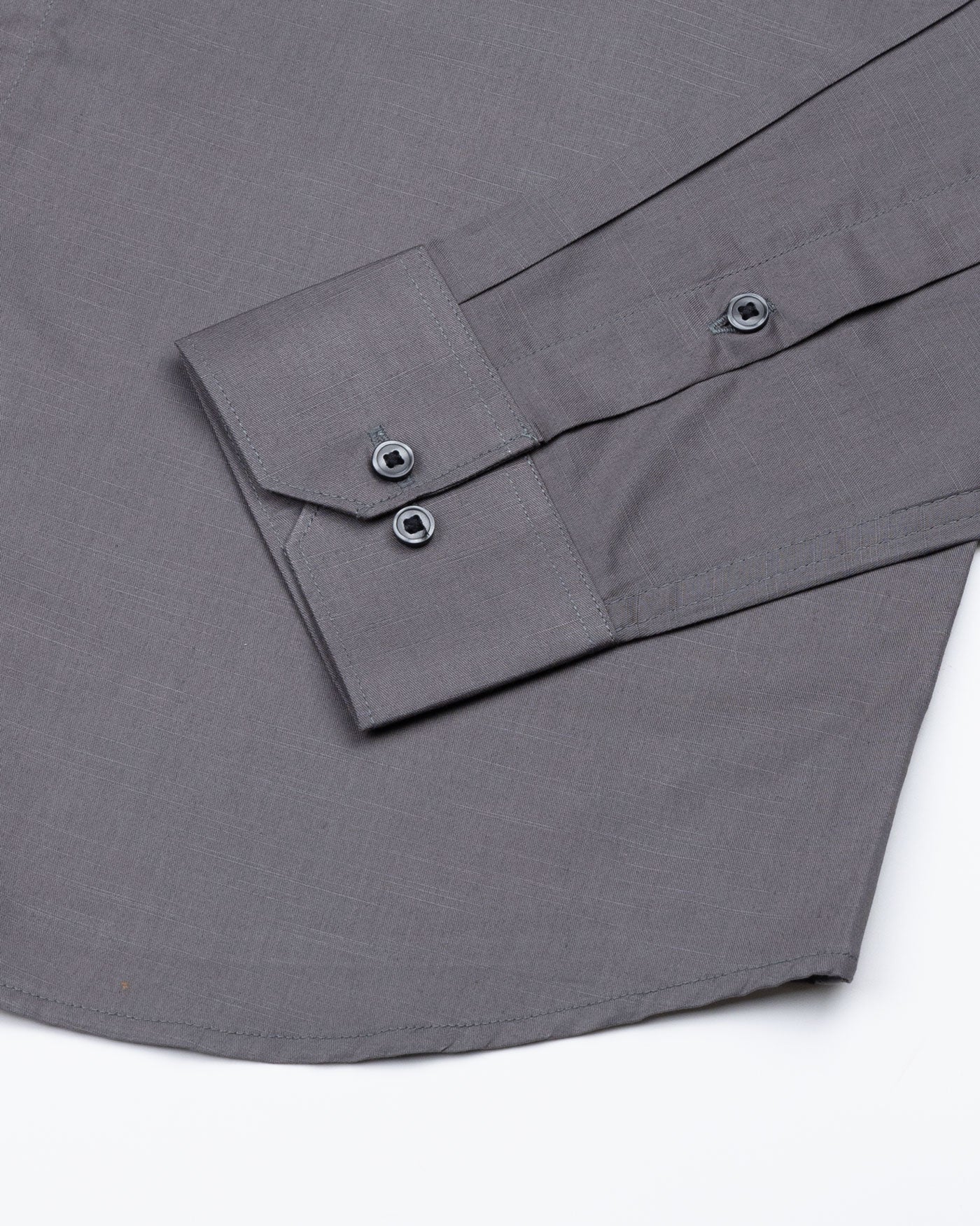 Alenor Grey Plain Linen Button Down Shirt - John Ellies