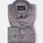 Alenor Dim Grey Plain Linen Button Down Shirt - John Ellies