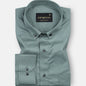 Alenor Olive Plain Linen Button Down Shirt - John Ellies