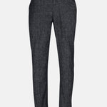 Motryx Black Linen Plain Formal Pant - John Ellies