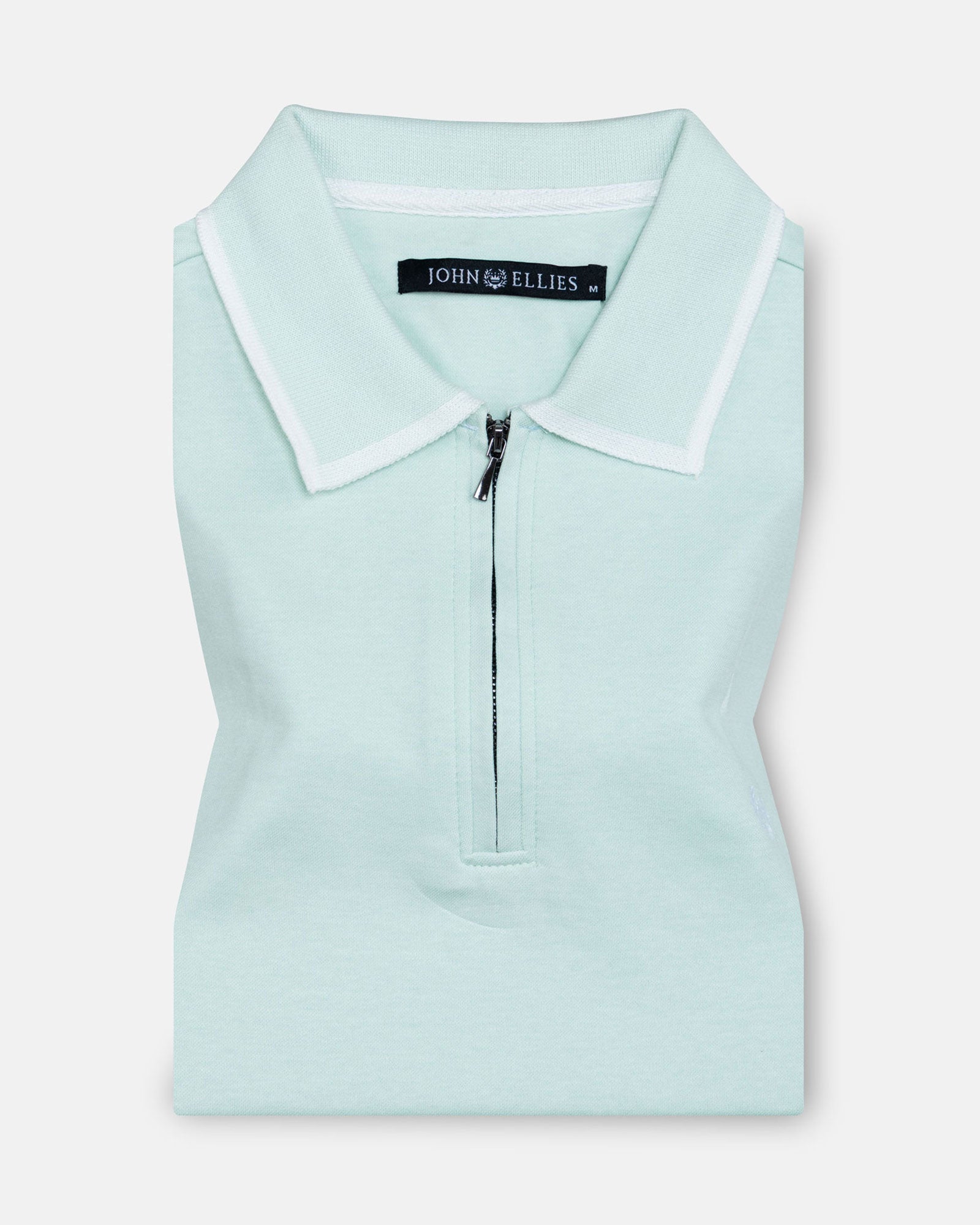Kord Seafoam Green Cotton Polo T-Shirt - John Ellies