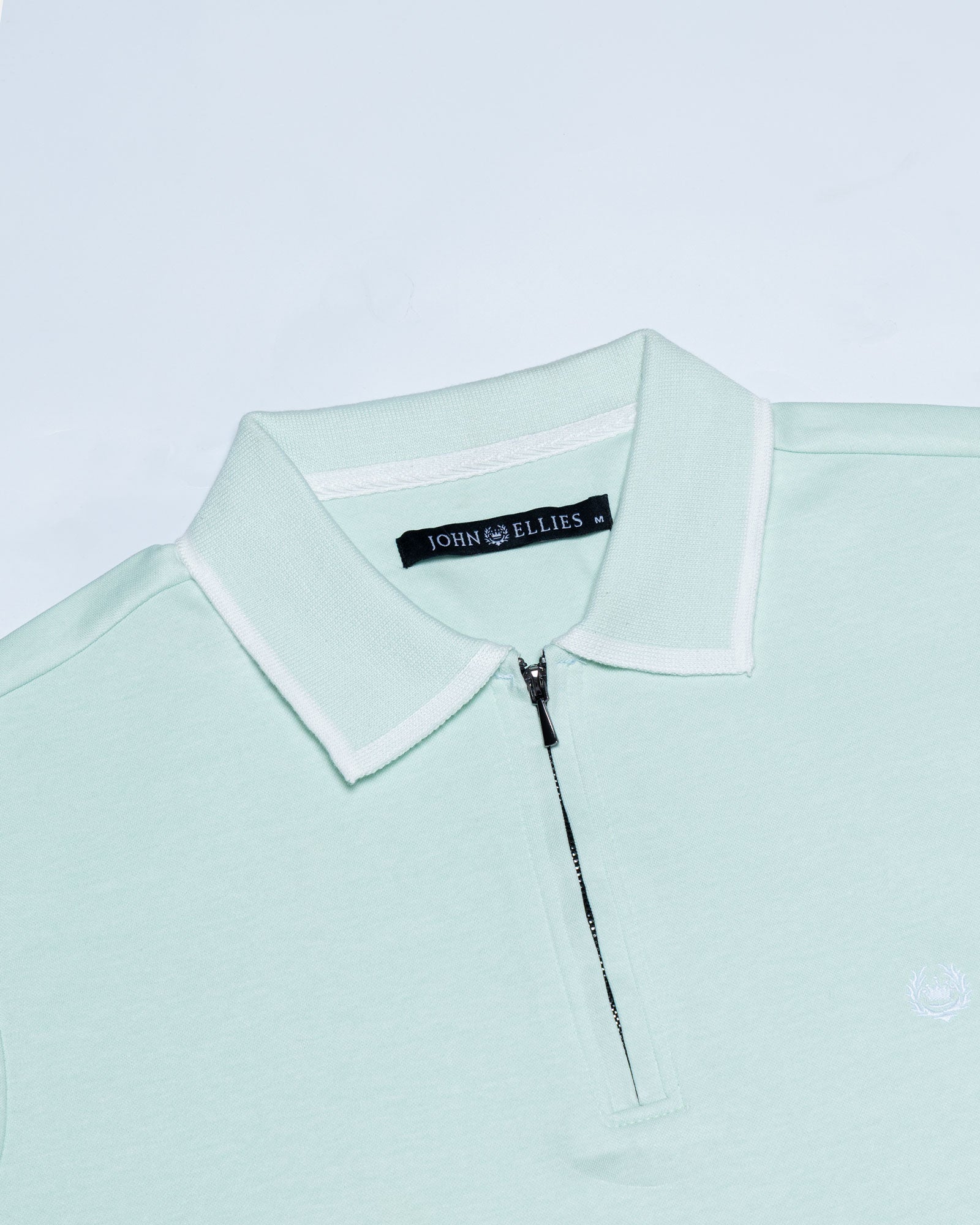 Kord Seafoam Green Cotton Polo T-Shirt - John Ellies