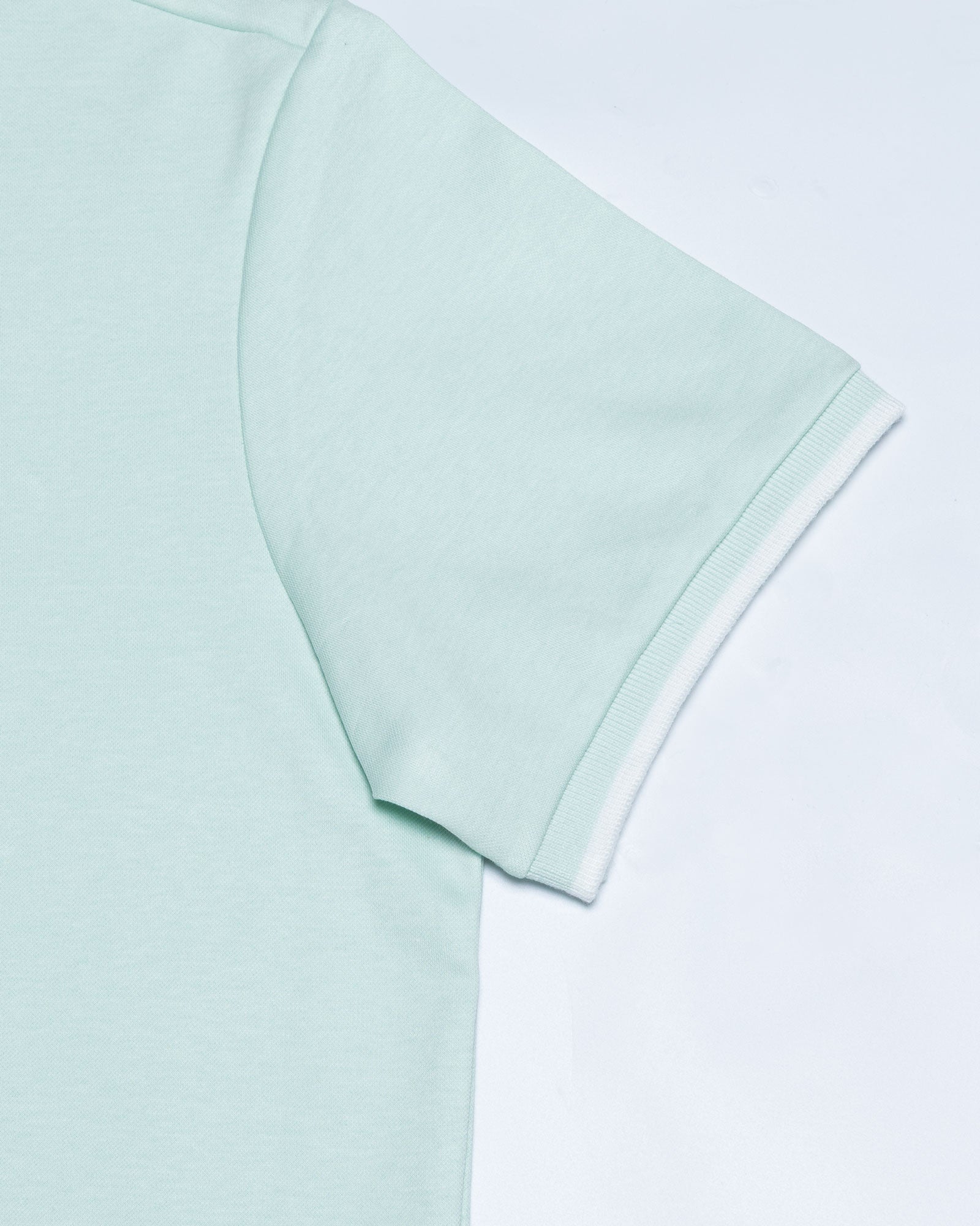 Kord Seafoam Green Cotton Polo T-Shirt - John Ellies