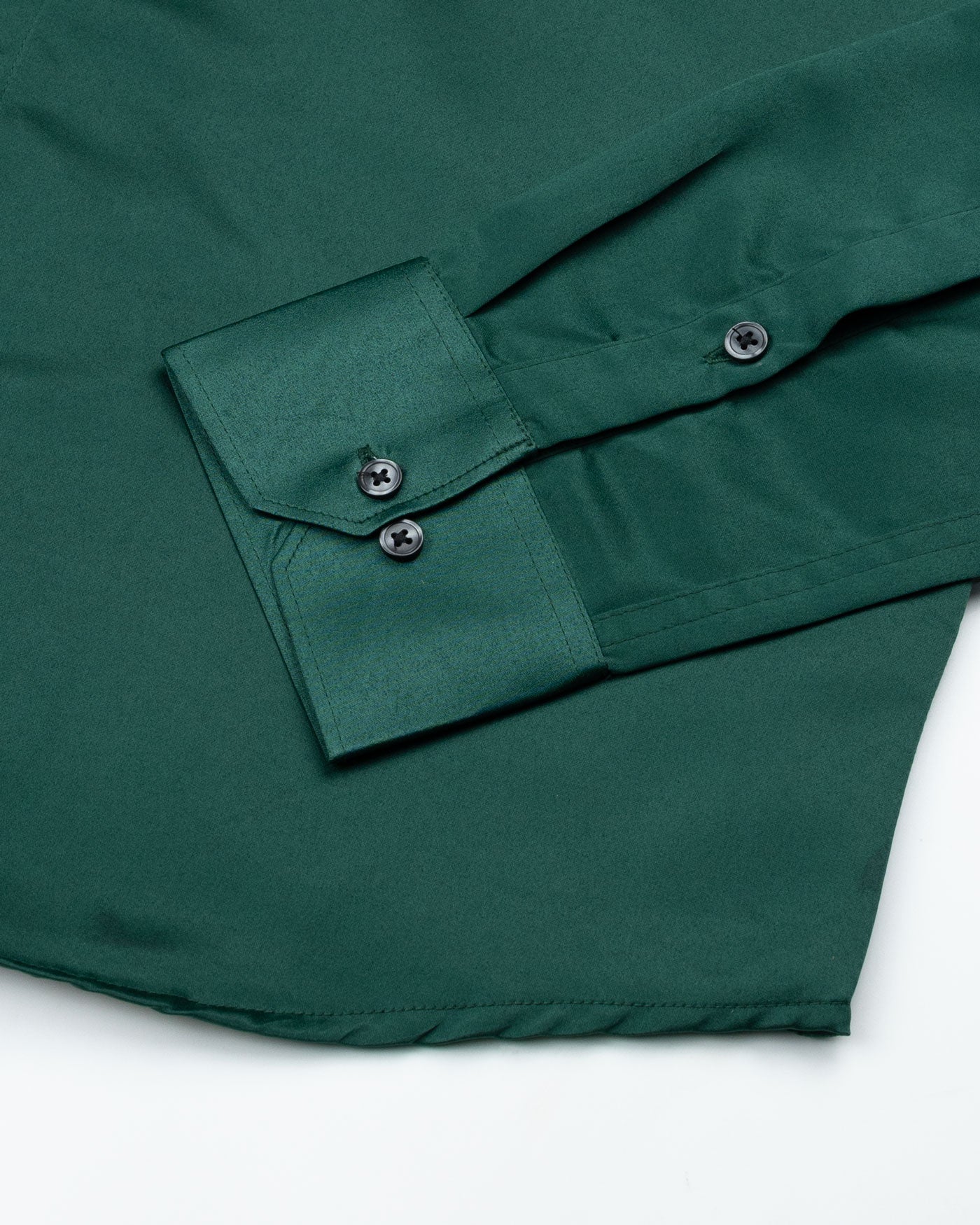 Montor Hunter Green Premium Satin Men's Shirt - John Ellies