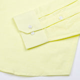 Lynthor Light Yellow Plain Linen Button Down Shirt - John Ellies