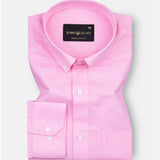 Lynthor Hot Pink Plain Linen Button Down Shirt - John Ellies