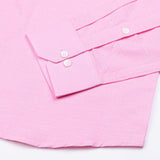 Lynthor Hot Pink Plain Linen Button Down Shirt - John Ellies