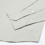 Lynthor Gin Green Plain Linen Button Down Shirt