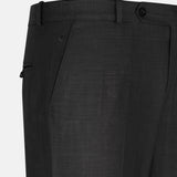 Zalix Charcoal Linen Formal Pant - John Ellies