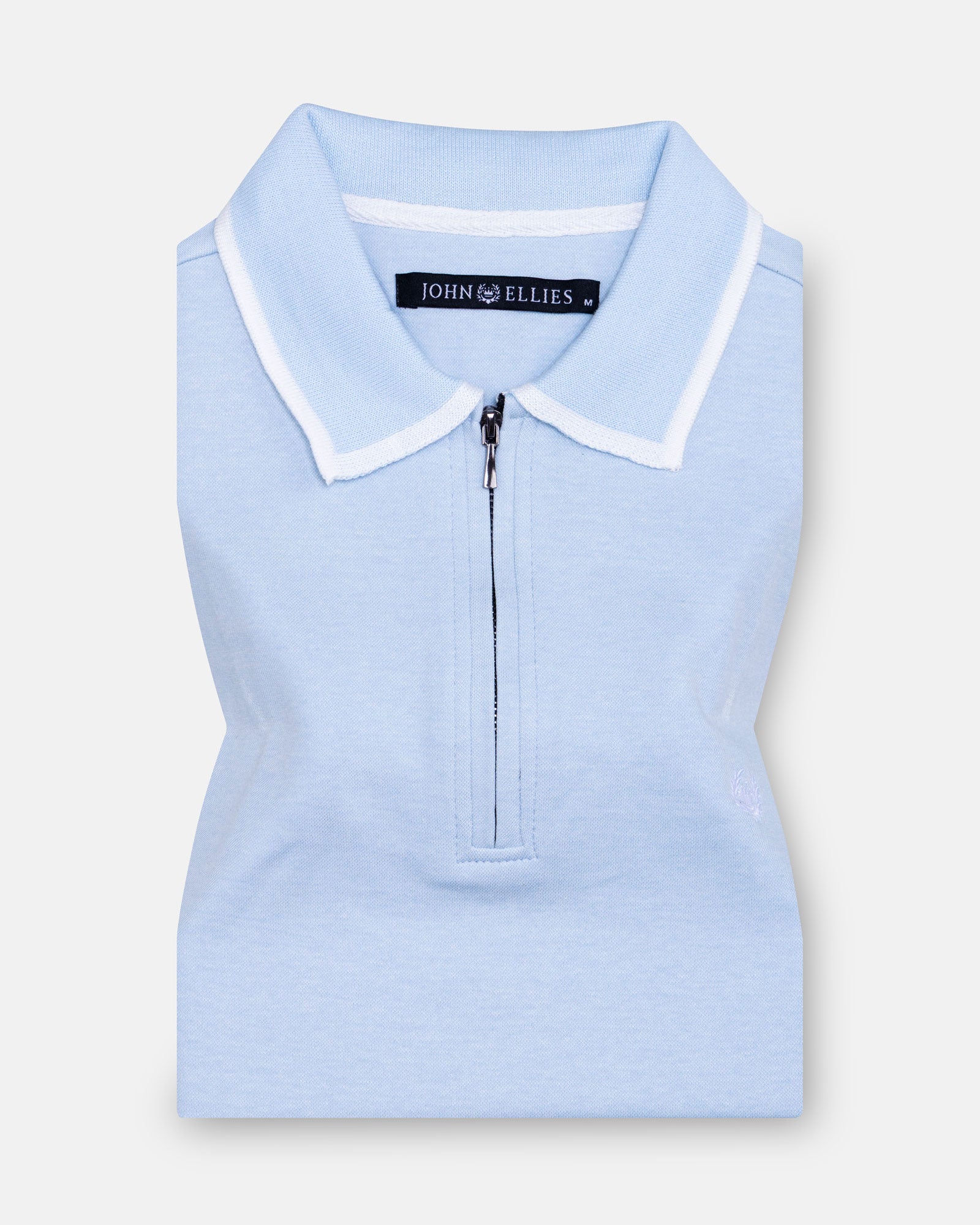 Kord Sky Blue Cotton Polo T-Shirt - John Ellies